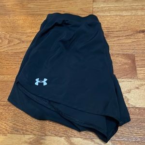 Under Armour black athletic shorts size large